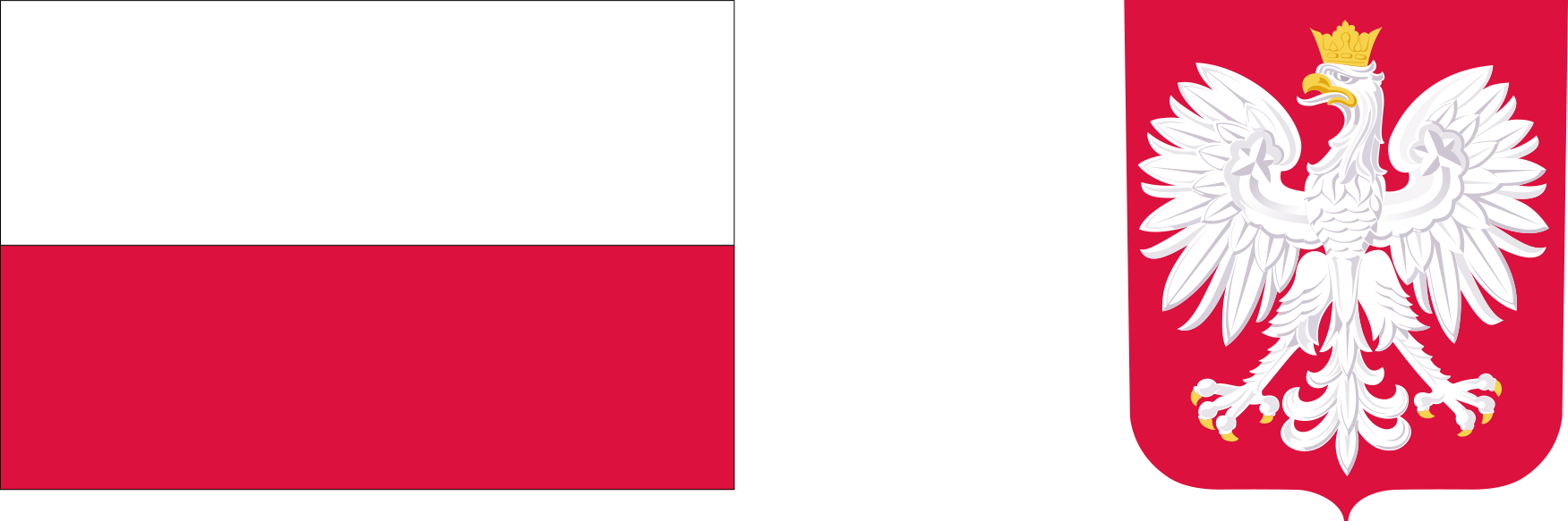 flaga i godło Rzeczpospolitej Polskiej