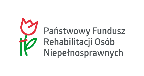 Logotyp Państwowego Funduszu Rehabilitacji Osób Niepełnosprawnych.