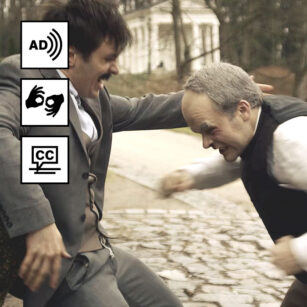 Współpraca ze znaną Grupa Filmową Darwin. Wielkie konflikty z audiodeskrypcją, napisami i PJM.