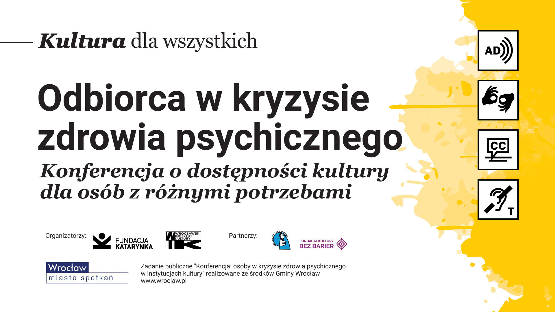 Infografika - odbiorca kultury w kryzysie zdrowia psychicznego. Informacje z grafiki pokrywają się z treścią tekstu.